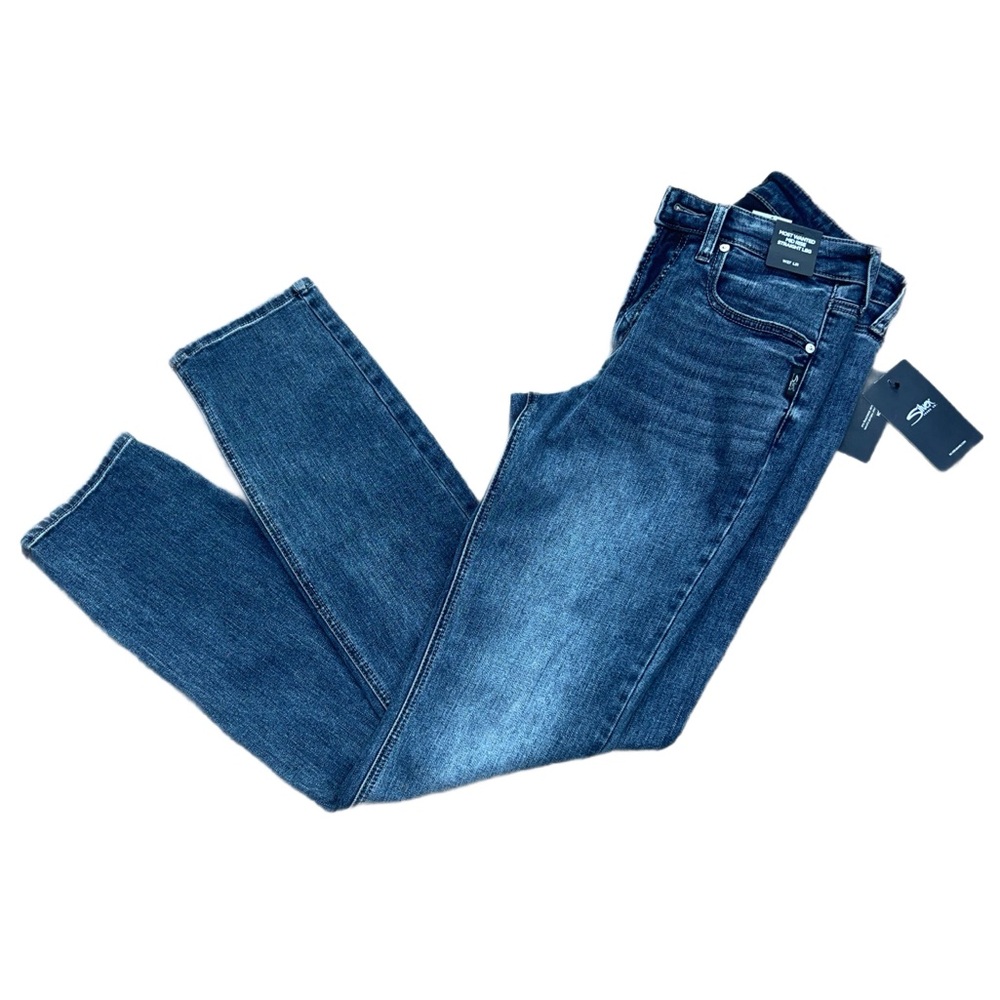 NWT Silver most wanted mid rise straight leg denim